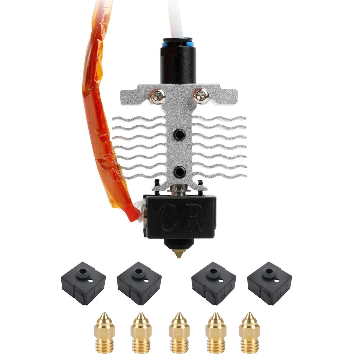 Creality Ender 3 V2 Neo Hotend Kit, piezas de impresora 3D ensambladas Hotend con calcetines de silicona y boquillas de 0,4 mm para Ender 3 V2 Neo, Ender 3 Max Neo, Ender 3 Neo