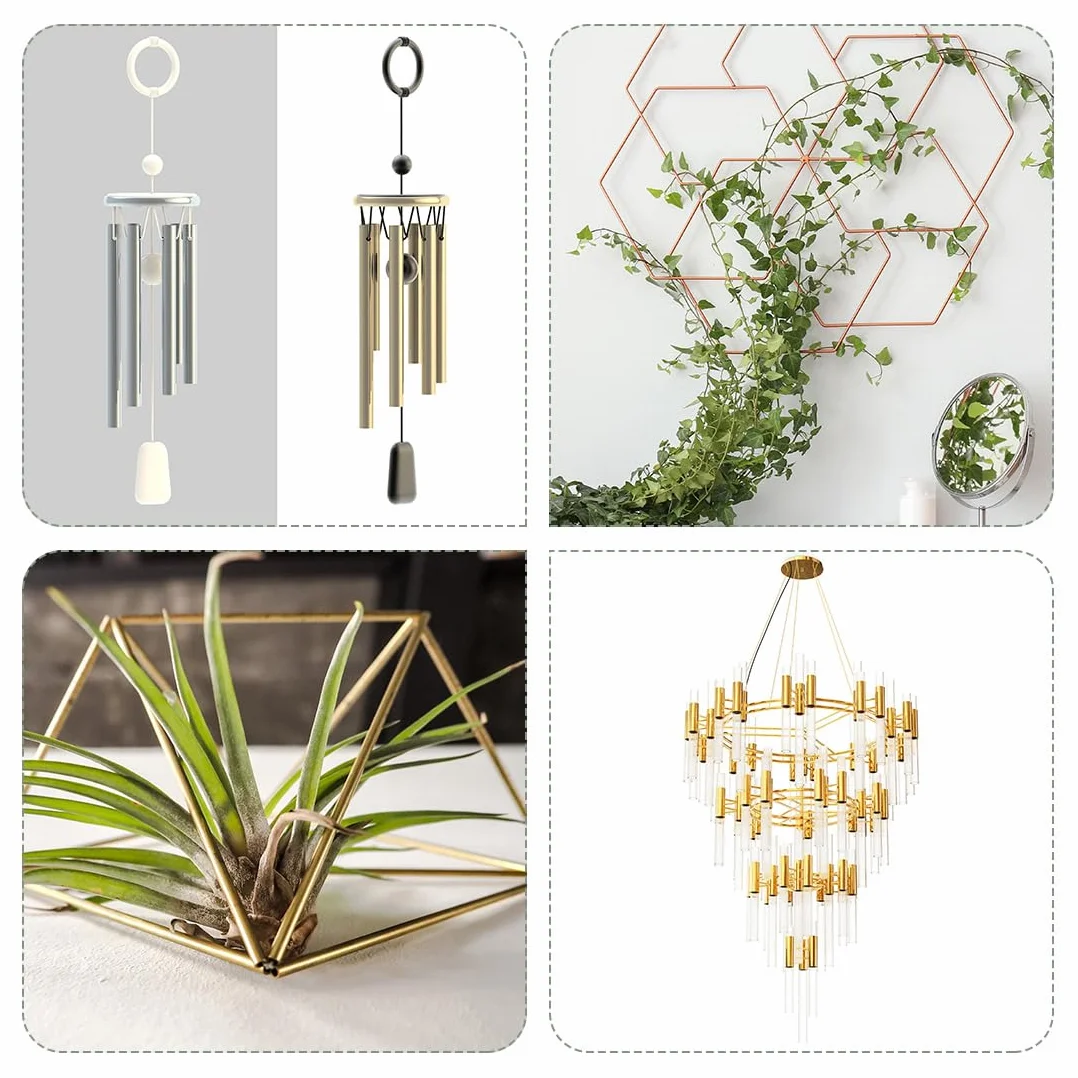 sourcing map Cobre Tubo, 8mm 9mm 10mm 11mm 12mm 13mm OD x 0.5mm Pared Grosor 200mm Longitud Metal Tubo, Paquete de 6