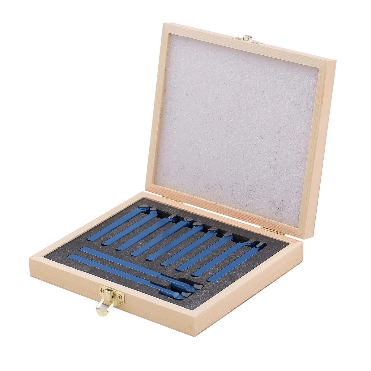 KATSU 11 Piezas Torno Torneado Fresado Juego de Herramientas de Corte 8 x 8mm Punta de Carburo Cementado Punta Soldada Cortador de Soldadura para Tornos CNC Ingeniería Metalúrgica 11011808
