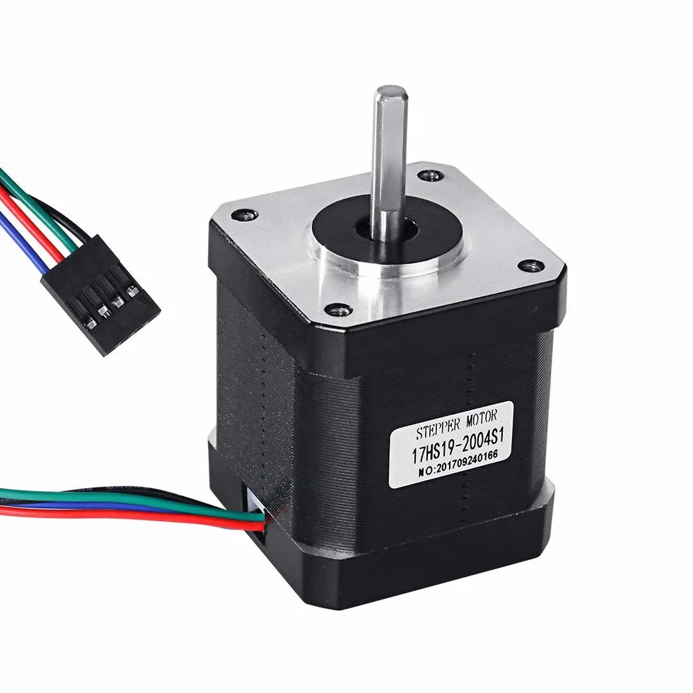 5Pcs Nema 17 Motor Paso A Paso, Stepper Motor 1.7A 0.59Nm (83.6oz.in) 48mm con 1m 4-Pin Cable + 5Pcs Nema 17 Soporte De Montajepara Impresora 3D Hobby CNC