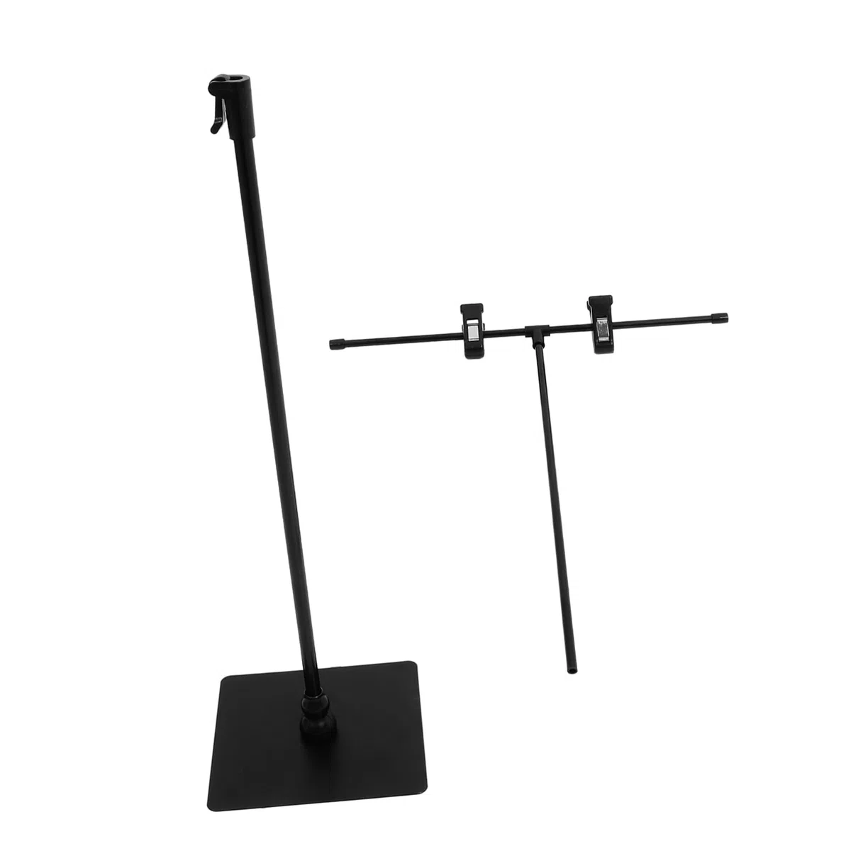 de Soporte Espacio Exhibición Adecuado Amplio Ajustable para para y en Carteles Acero Inoxidable Altura Minimalistas Mesa para Supermercados y Hogares