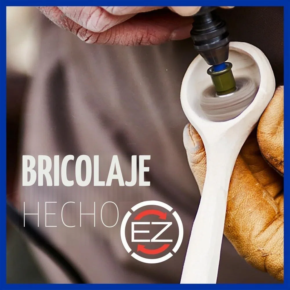 Dremel EZ726-01 EZ Lock - Juego de accesorios para herramientas rotativas para lijado, limpieza precisa o pulido de materiales, 8 piezas