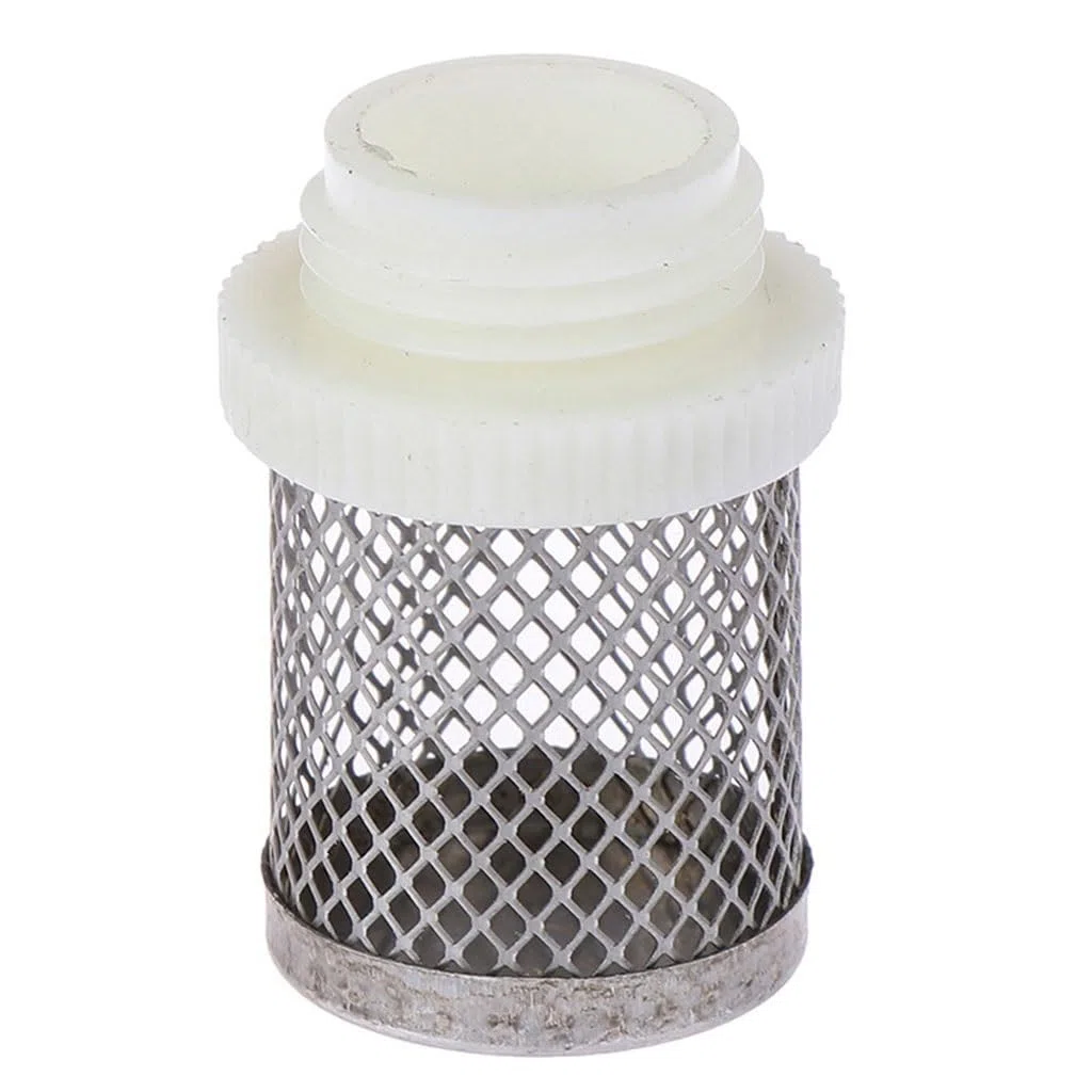 Válvula de retención de pie for filtro, 2 unidades de 1/2", 3/4" y 1" de acero inoxidable, for riego de jardines, acuarios y peces (3/4")(1/2")