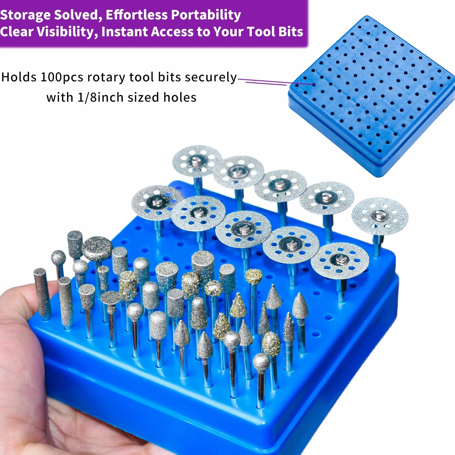 Juego de 32 fresas de diamante compatibles con Dremel-2