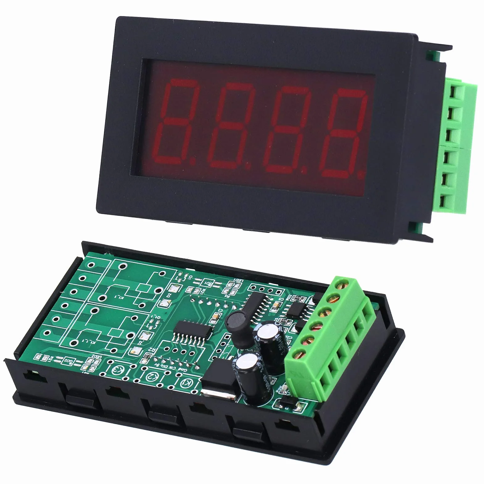 Pantalla LED 7 Segmentos Módulo Modbus RTU, Pantalla Digital 4 Dígitos, Display para PLC, Comunicación Serie, Componentes Electrónicos Industrial