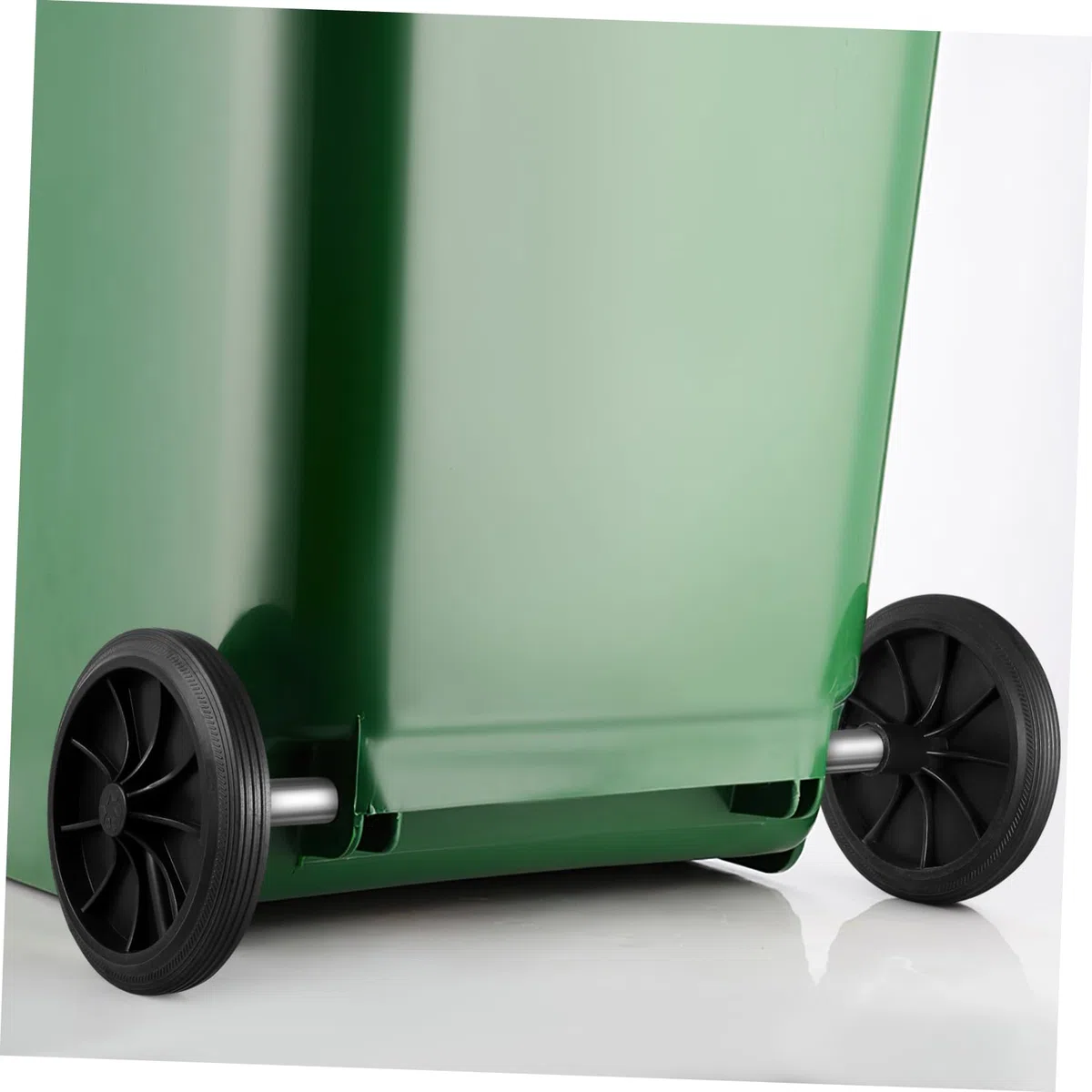 Mobestech Ruedas De Goma Para Cubo De Basura 19.68X7.28X3.93 Pulgadas Con Eje Hueco De 48 Cm Juego De 2 Ruedas Silenciosas Fácil Instalación Para Contenedores De Residuos Uso Industrial