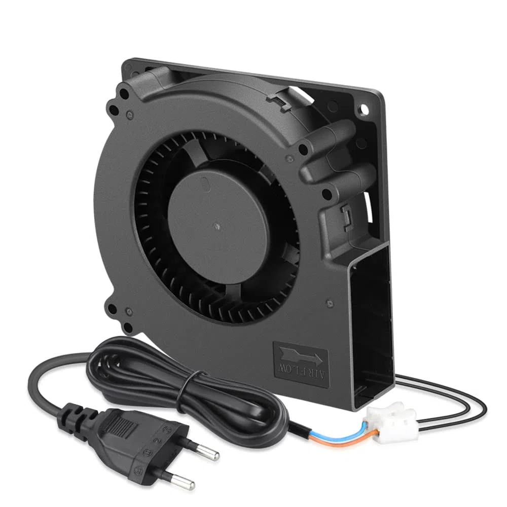 GDSTIME Ventilador radial de 220 V CA, 120x32 mm, EC 240 V, turbinas, 120 mm, ventilador radial, doble rodamiento de bolas, ventilador de refrigeración 12032, ventilador radial para barbacoa