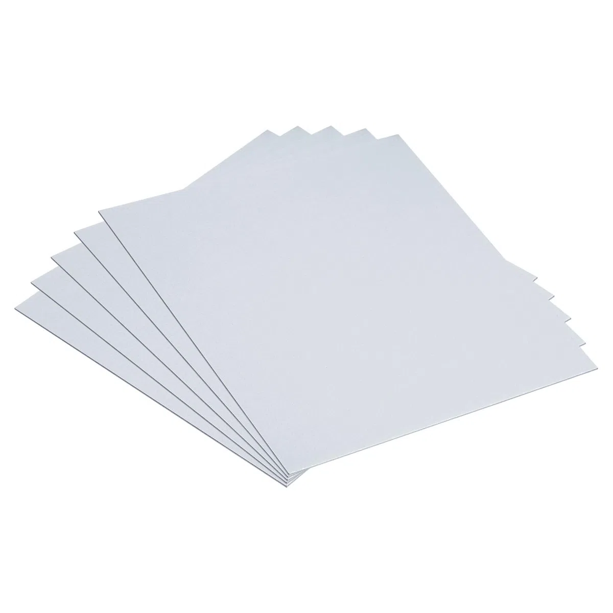 PATIKIL 5 Láminas de Acero Galvanizado, Placas de Acero Galvanizado de 10x10 cm y 0,8 mm de Grosor para Reparación de Tejados, Fijación, Manualidades y Proyectos de Bricolaje