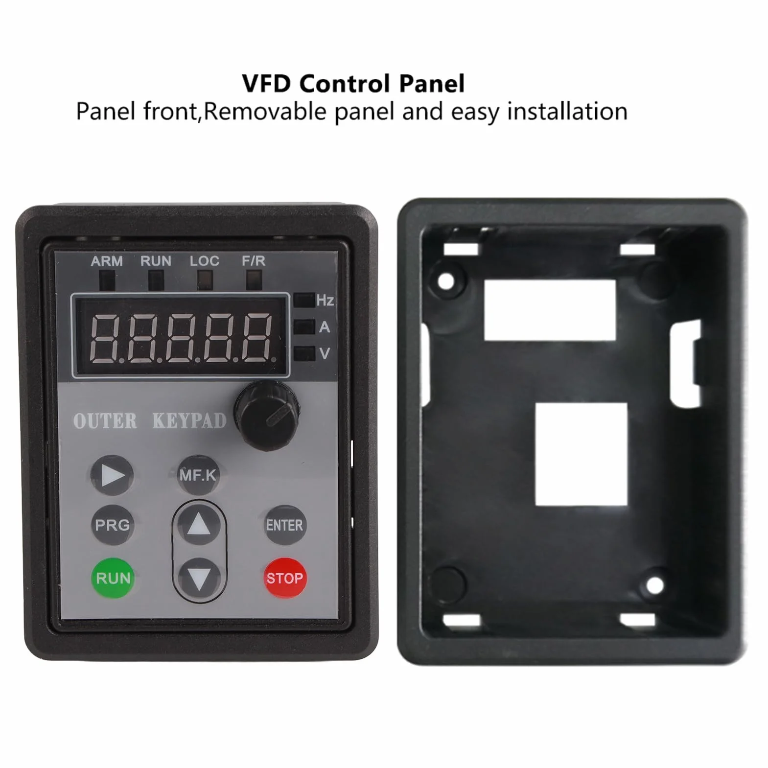 Fafeicy Panel de control del inversor Reemplazo del panel del convertidor de frecuencia VFD, para la serie SKI780, interfaz RJ45, longitud del cable 1 m/3.3 pies, Inversor