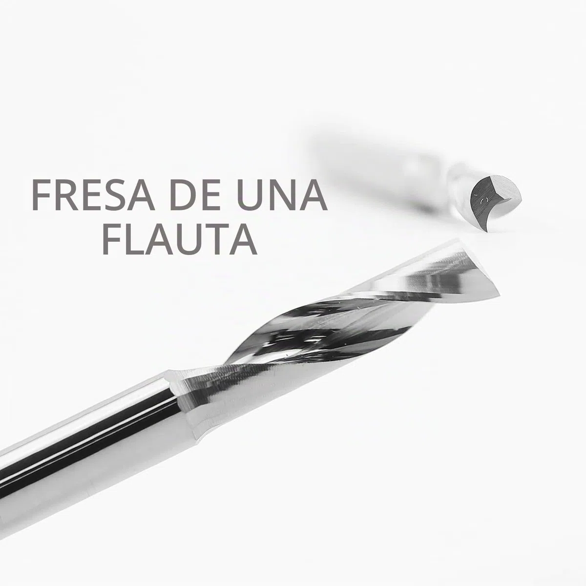 EU_HOZLY - Cortadores de fresado de aluminio para herramientas CNC (5 unidades, 3,175 x 12 mm)