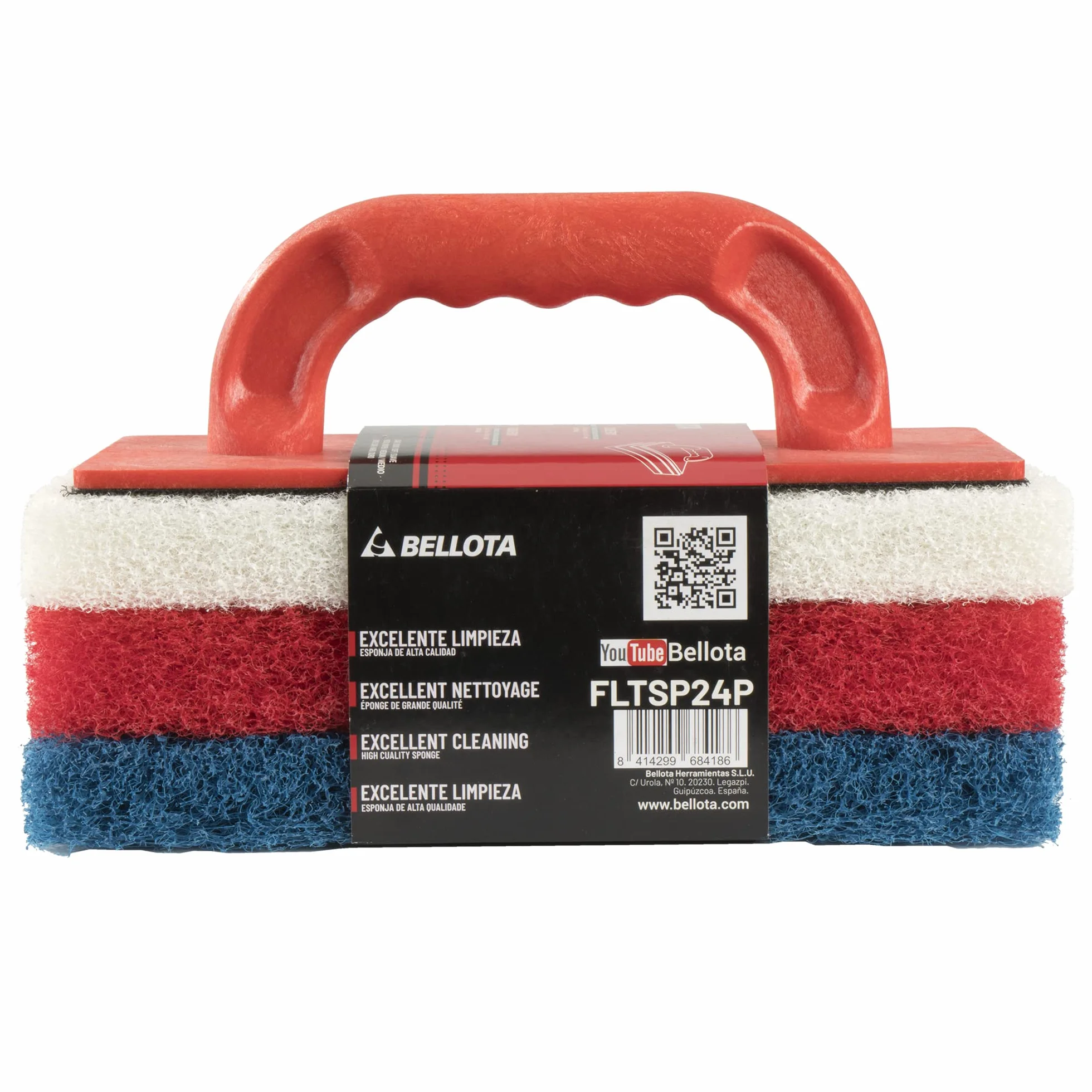 Bellota FLTSP24P - Talocha estropajo para limpieza epoxi, Rojo