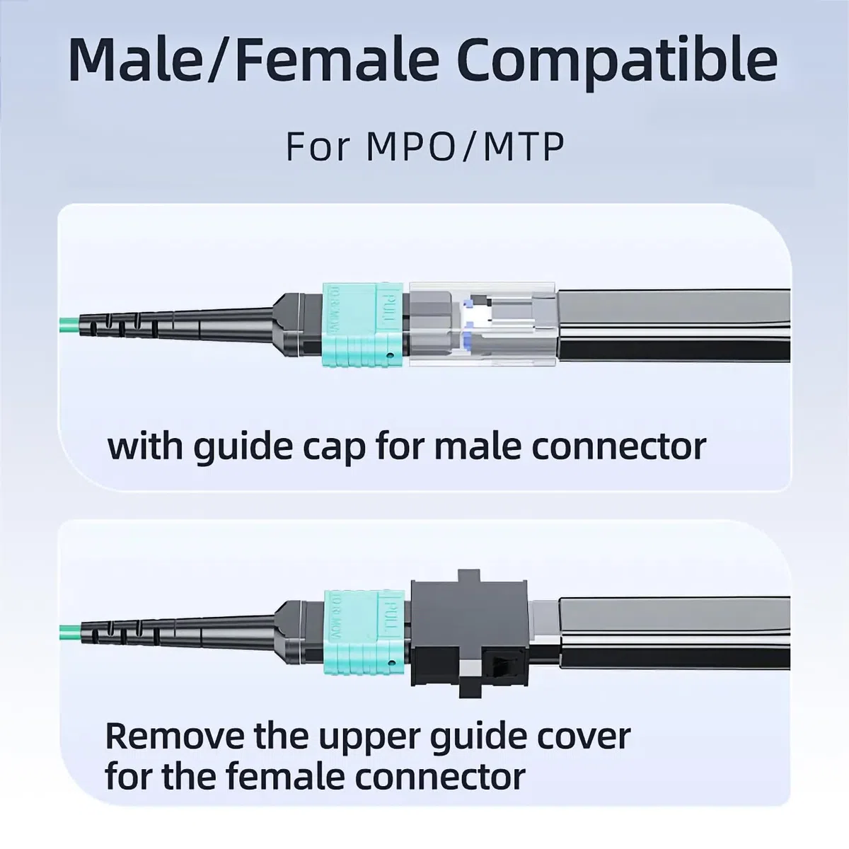 Lápiz limpiador de fibra óptica, limpiador de conectores MPO/MTP, herramienta de limpieza de fibra óptica, 600 operaciones de limpieza