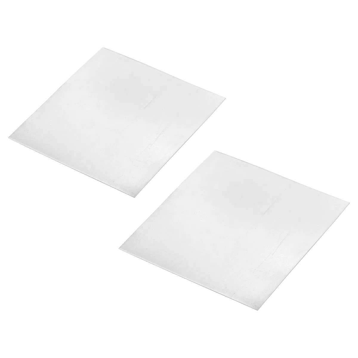 sourcing map 5 hojas de zinc, placa de zinc de alta pureza del 99,9 %, 0,5 x 100 x 100 mm, tira de ánodo de zinc de metal para laboratorios de ciencia, industria, manualidades