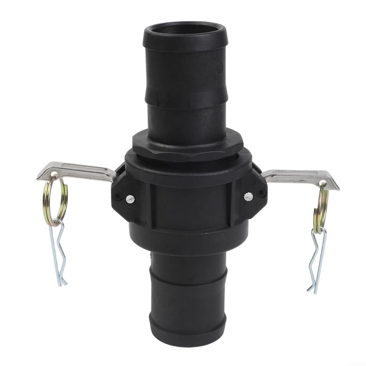 Juego de accesorios de manguera industrial de leva y ranura, 2 pares de adaptadores de conexión rápida de polipropileno tipo C y E con púas para sistemas de bomba de 1 a 2 pulgadas (2 pulgadas)
