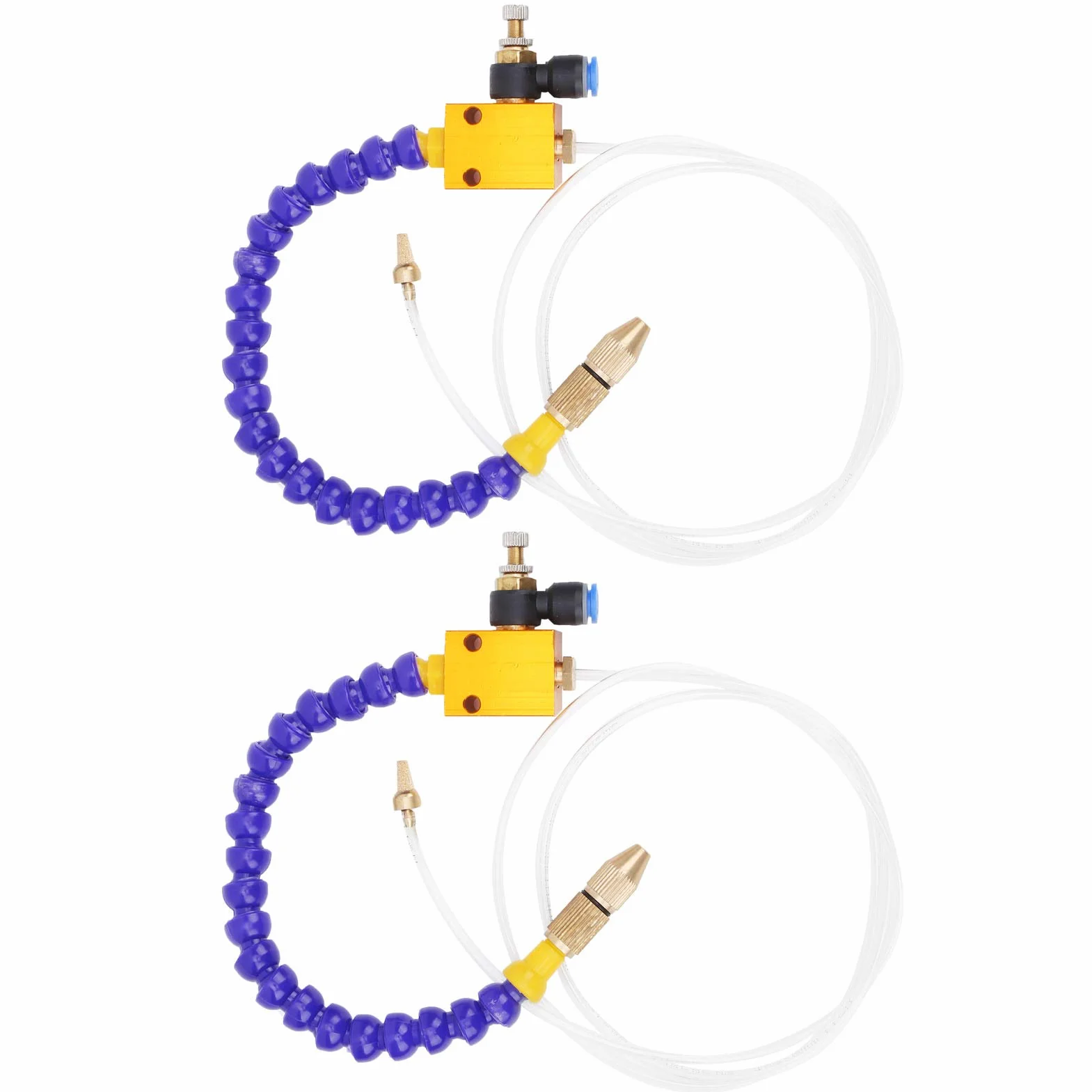 2 piezas de refrigerante, Herramientas de Fresado Fresa de niebla, de pulverización de lubricación para taladro de fresado de torno CNC de tubo de aire de 8 mm