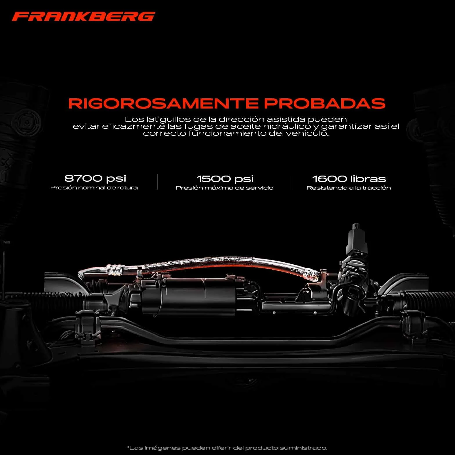 Frankberg Manguera de dirección asistida Compatible con Serie 3 Compact E46 316 Ti 318 Ti Serie 3 E46 316i 318i Serie 3 Touring E46 316i 318i Serie 3 Cabrio E46 318 Ci Serie 3 Coupé E46 32416850286