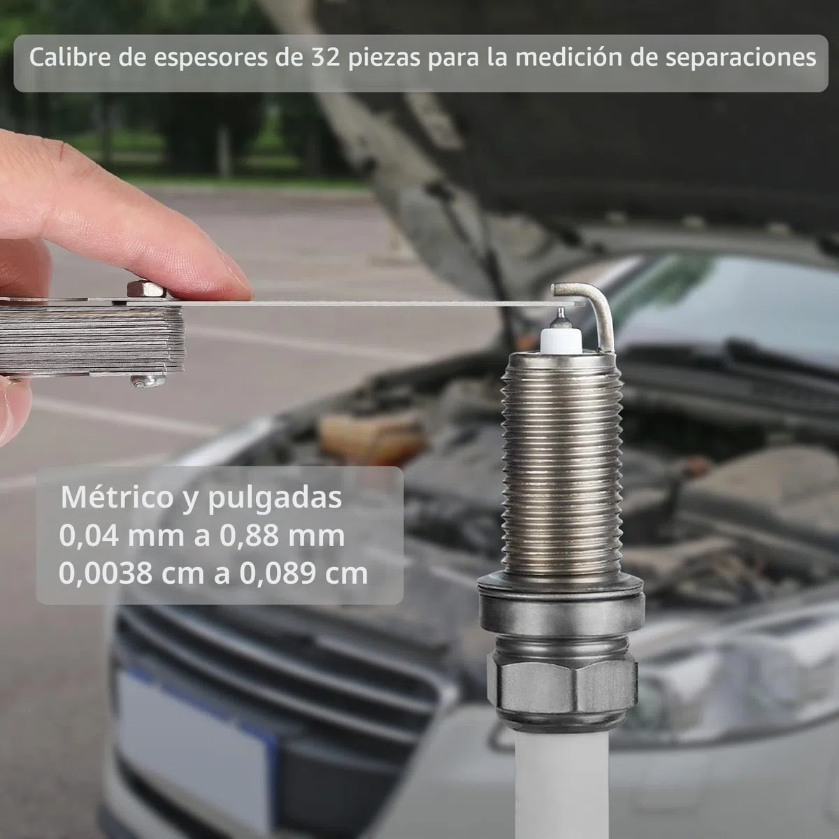 Proster Calibre Digital 200 mm Pie de Rey Acero Inoxidable Electrónico con Galgas de Espesores 0.04-0.88mm Fraccion/Pulgada/Metrica Medición de Longitud Ancho Profundidad Diámetro Interior Exterior