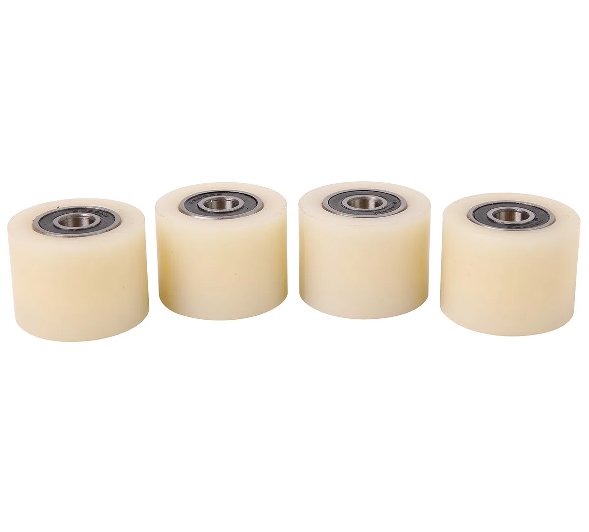 4 rodillos de poliamida de nailon de 40 mm de diámetro, 30 mm de ancho, rodamientos de 10 mm con precisión mecanizado en la UE (40-30-10)