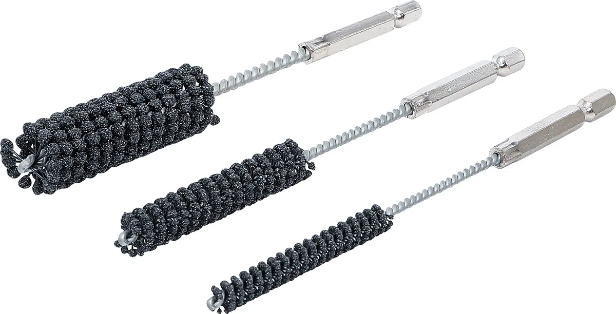 BGS 1272 | Juego de herramientas de bruñido | flexible | entrada 6,3 mm (1/4") | granulación 60 / 80 | 8 - 12 - 20 mm | 3 piezas