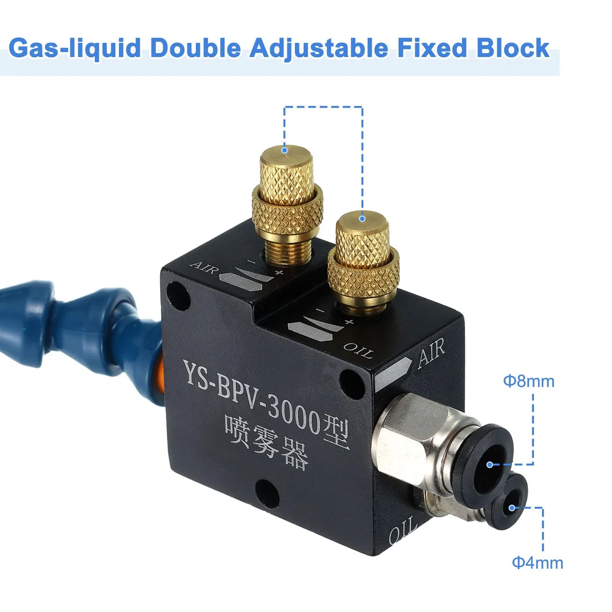QUARKZMAN Sistema De Pulverización De Lubricante De Niebla Refrigerante, Máquina De Pulverización De Enfriamiento De Grabado De 400mm Con Manguera Para Máquina De Enfriamiento, Verde