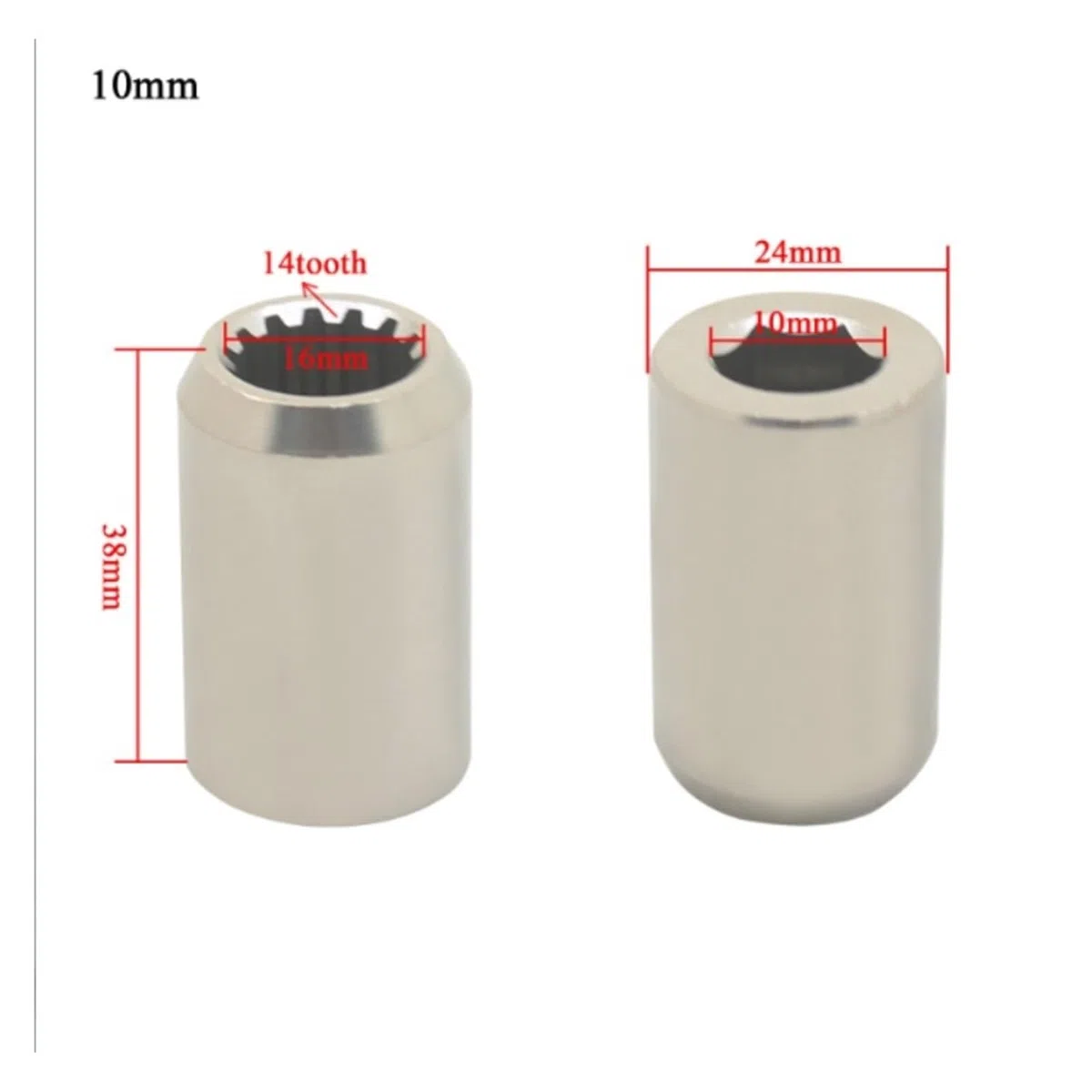 Genérico Compatible con Accesorios de Bomba Pozo Profundo Acero Inoxidable, Acoplamiento rodamiento Goma, Eje buje Sumergible, 1 Uds