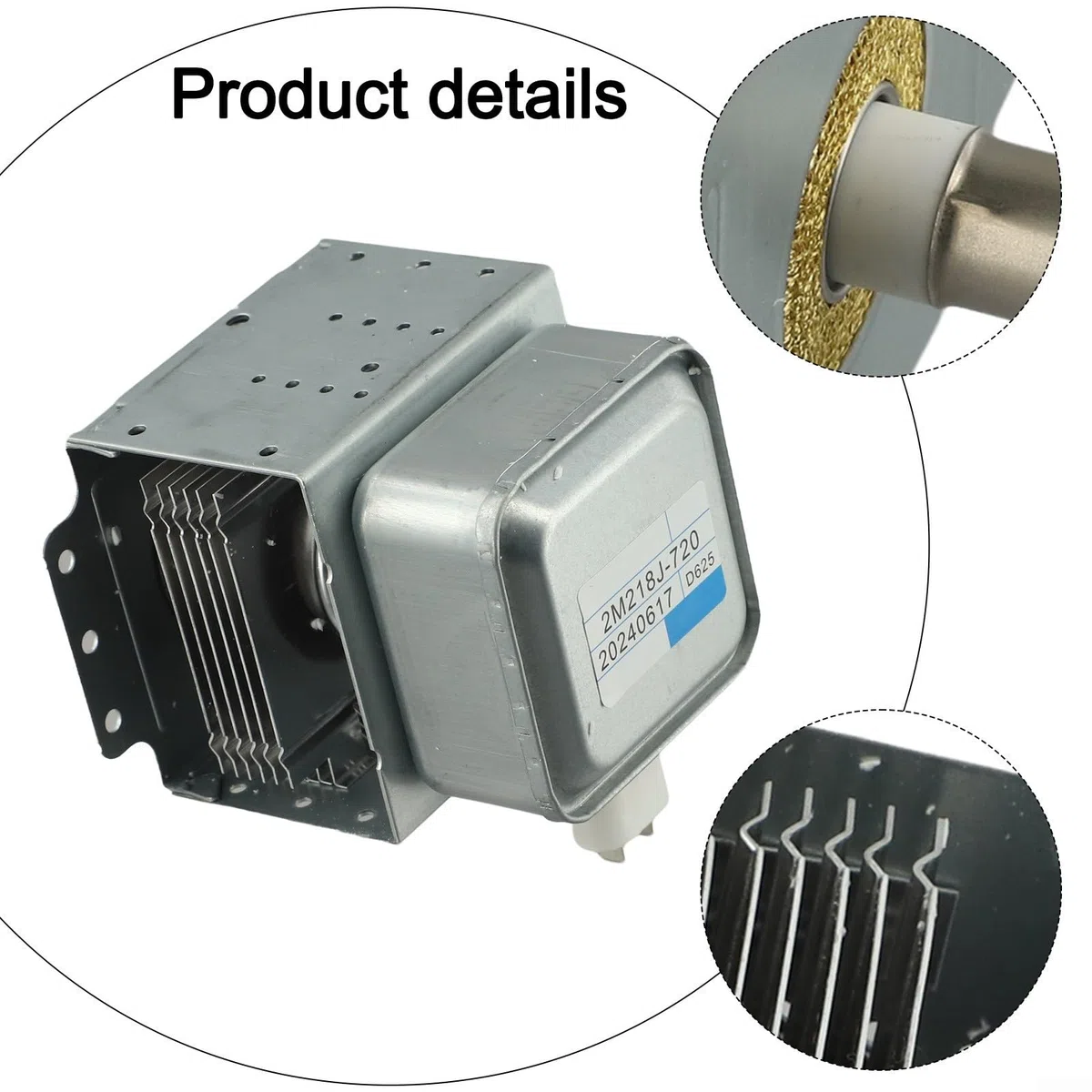 Magnetron 2M218J de la eficacia alta para los hornos de microondas, salida confiable del poder 800W