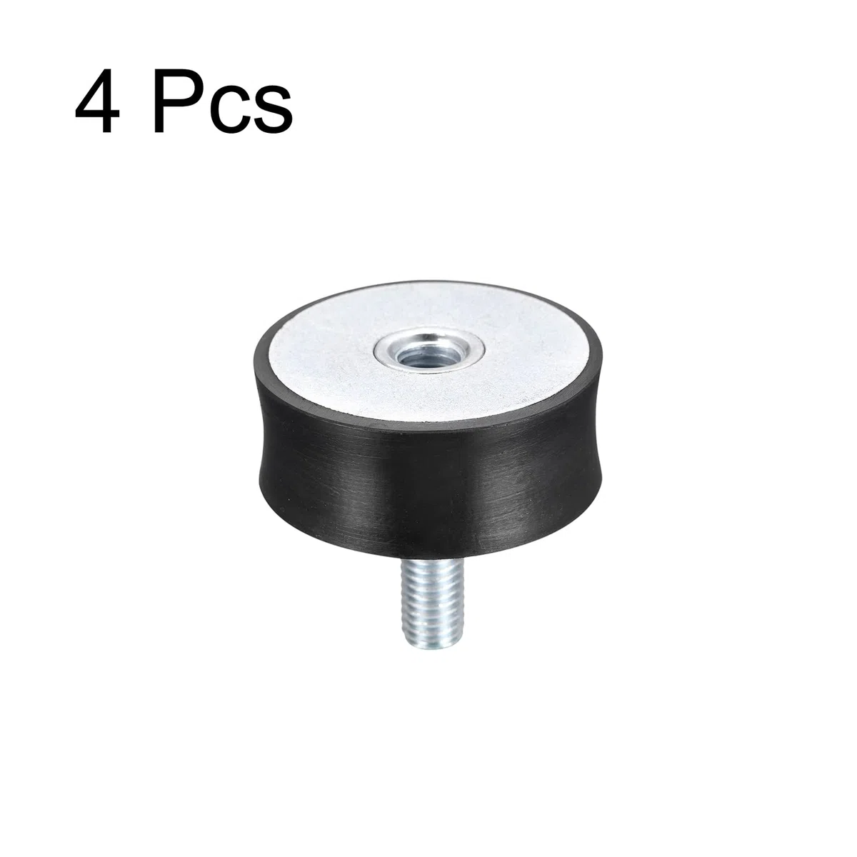 sourcing map Goma Monturas 4uds M10 Macho/Hembra Vibración Aislador Amortiguador D50mmxH20mm