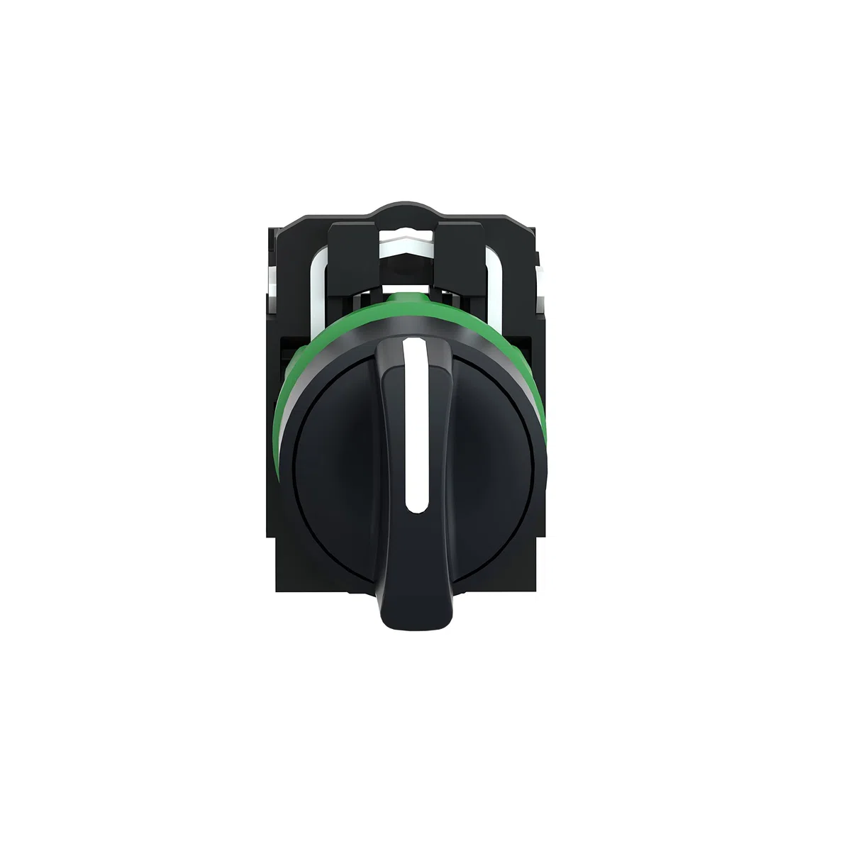 Schneider Electric XB5AD33 Selector Diámetro 22, Mango de 3 Posiciones, 2 Na, Negro