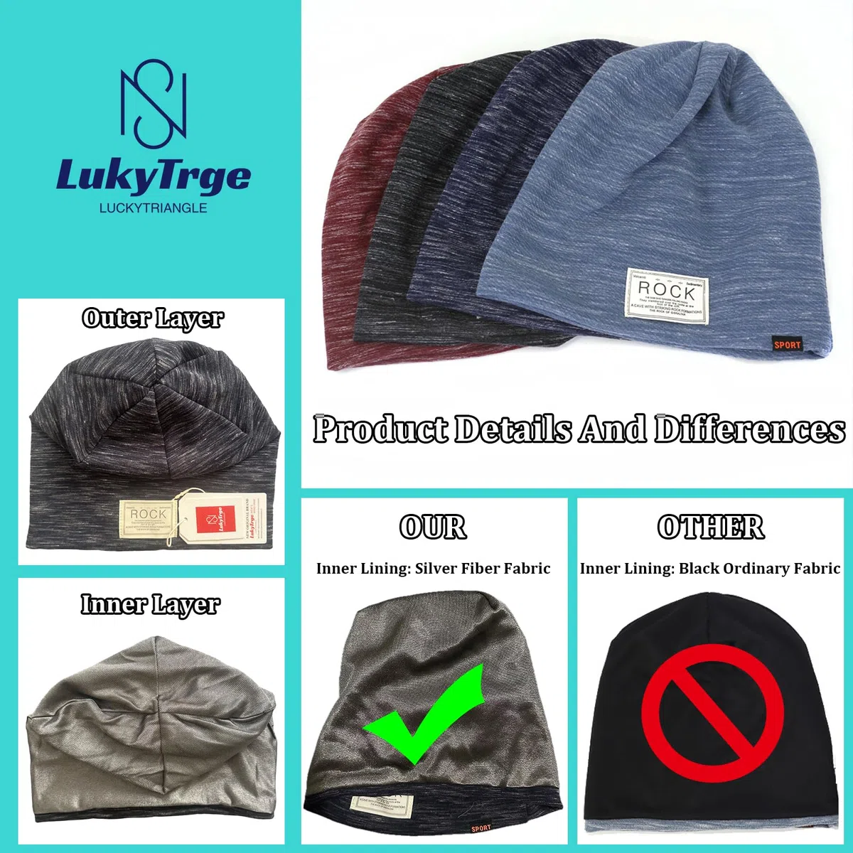 Gorro de protección EMF, sombrero Faraday unisex, gorra elástica con bloqueo de radiación para microondas