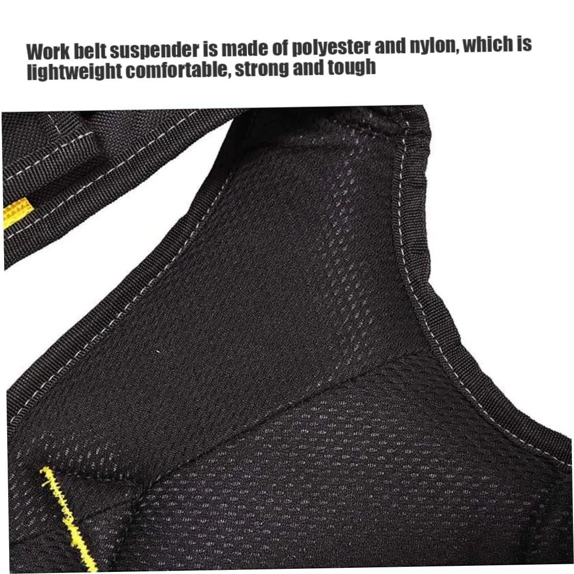 Terreteros de cinturón de herramientas, tirantes acolchados de 3 puntos, tirantes de cinturón de servicio pesado en forma de Y, tirantes de trabajo de soporte lumbar ajustable con bolsillo para carpi