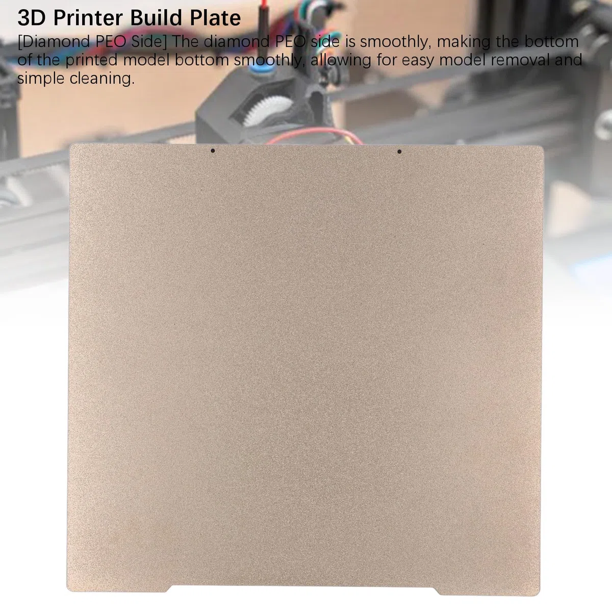Placa de Construcción de Doble Cara para Impresoras 3D Prusa I3 MK3, MK3S+, MK4, MK2.5S, PEO y PEI Texturizado de 10 X 9,49 Pulgadas, PLA, ABS, PETG, TPU, Impresión ASA
