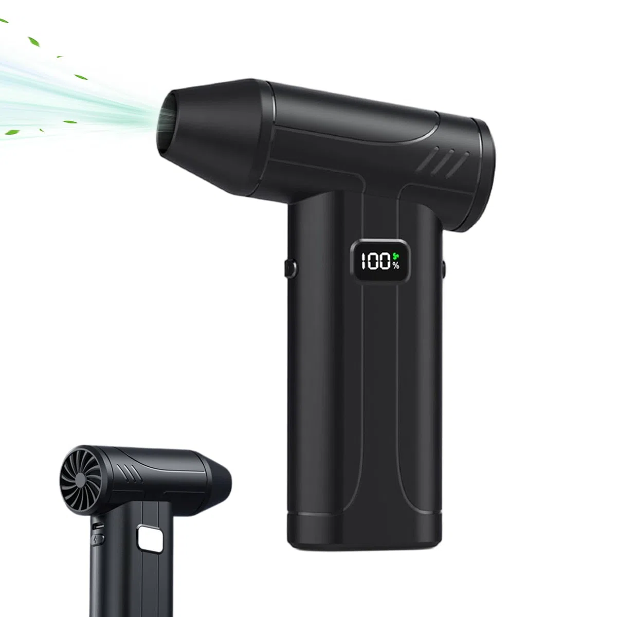 Soplador de aire – 10.0000 rpm portátil potente | limpiador de polvo portátil para la limpieza del hogar, jardín, taller, camping, garaje, exterior, escritorio y terraza