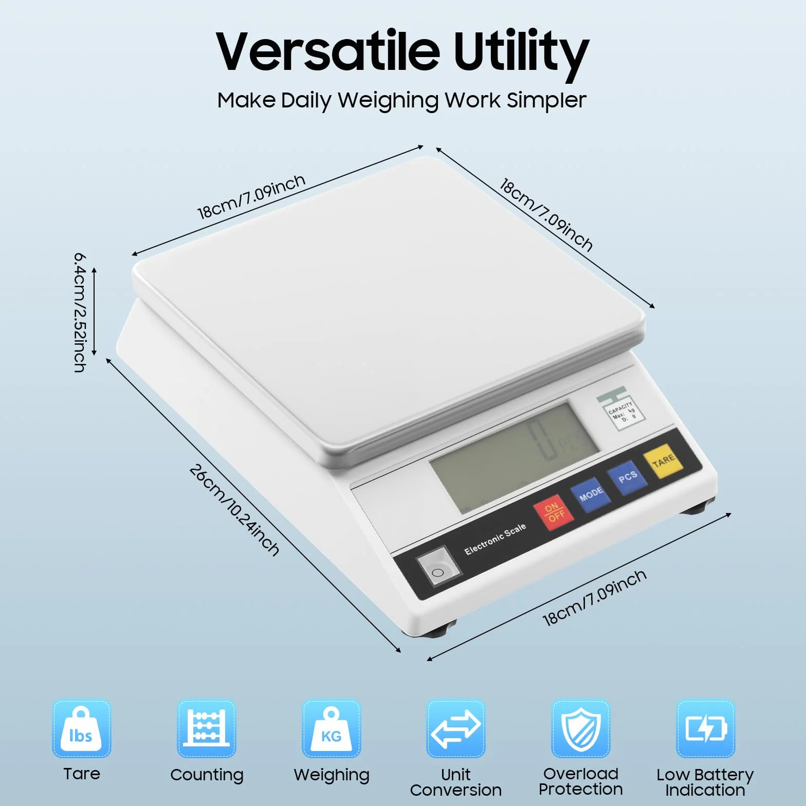 Báscula de Precisión Digital para Análisis de Laboratorio, Báscula Electrónica para Joyas, Calibración de 7500 g/0,1 g