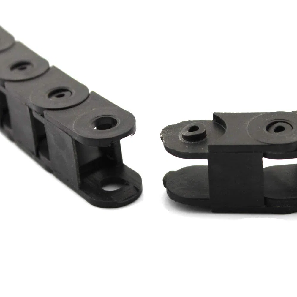 10 mm x 20 mm cable plástico negro cable cable arrastre cadena 1 m longitud para CNC (2 piezas)