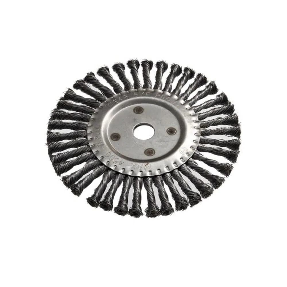 Rueda de pulido de alambre de acero, amoladora angular de alambre plano para pelar, limpiar y moler, 200 mm x 22 mm