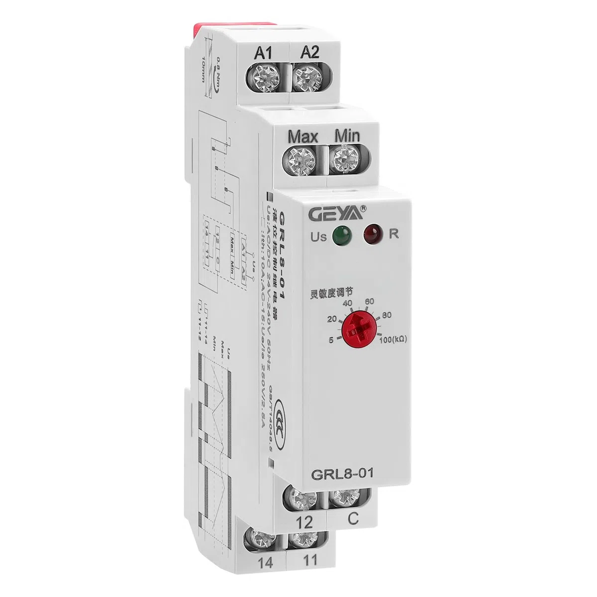Relé de control de temporizador de líquido Controlador electrónico de nivel de líquido 10A AC / DC24V-240V