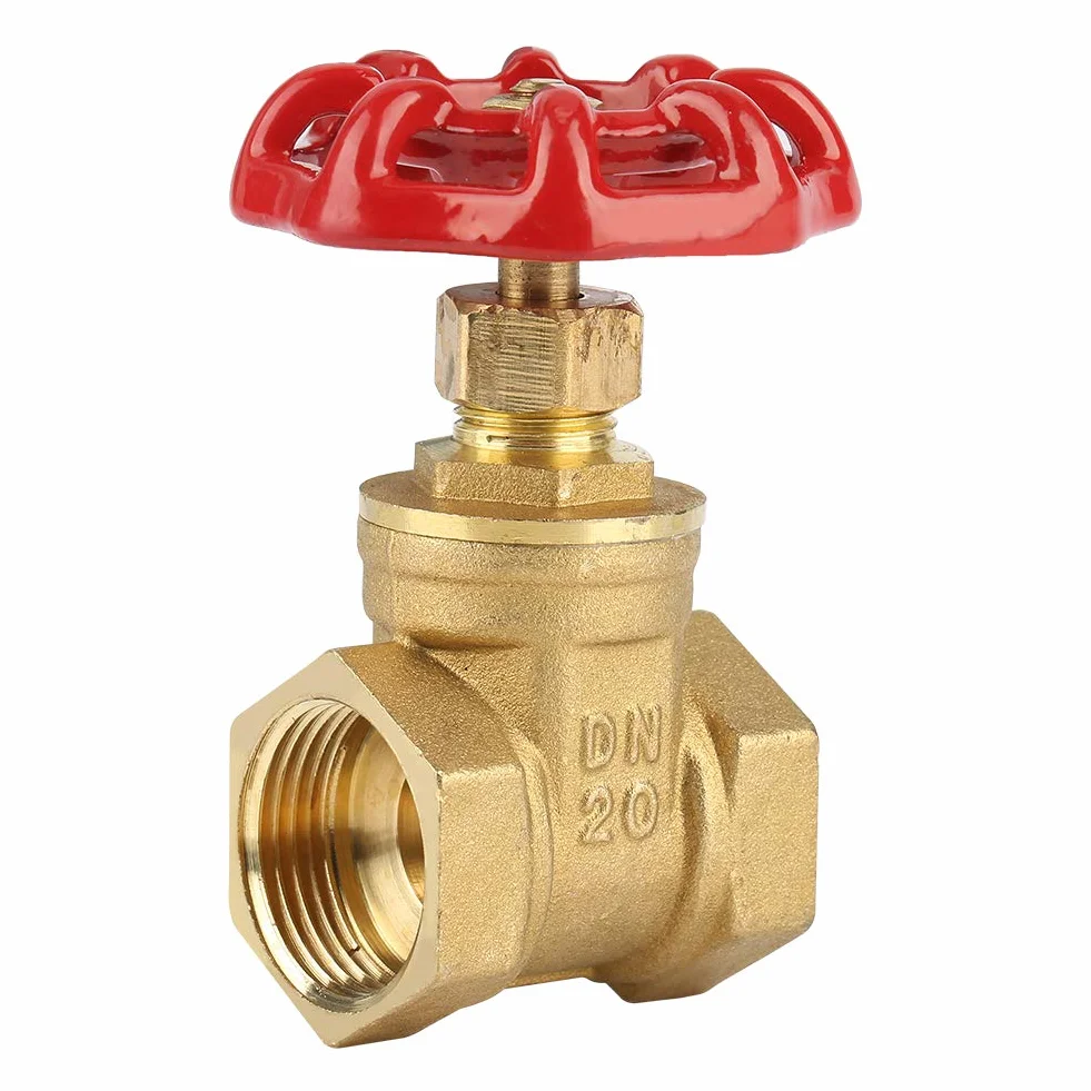 Válvula de compuerta de latón DN20 BSPP G3/4 Válvula de compuerta giratoria 232PSI Suministros de equipos de gas y aceite de agua