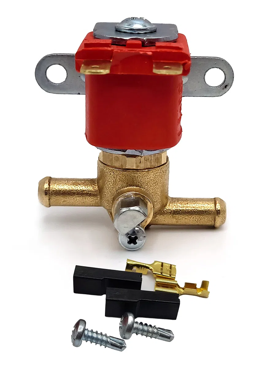 LPG GPL - Válvula de cierre solenoide de gasolina y diésel, latón antirrobo, 12 V