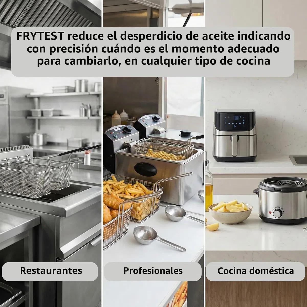 Tiras Test Aceite Fritura FFA – Medidor de Calidad del Aceite – Control HACCP – 100 Tiras – Fabricación Certificada ISO 9001