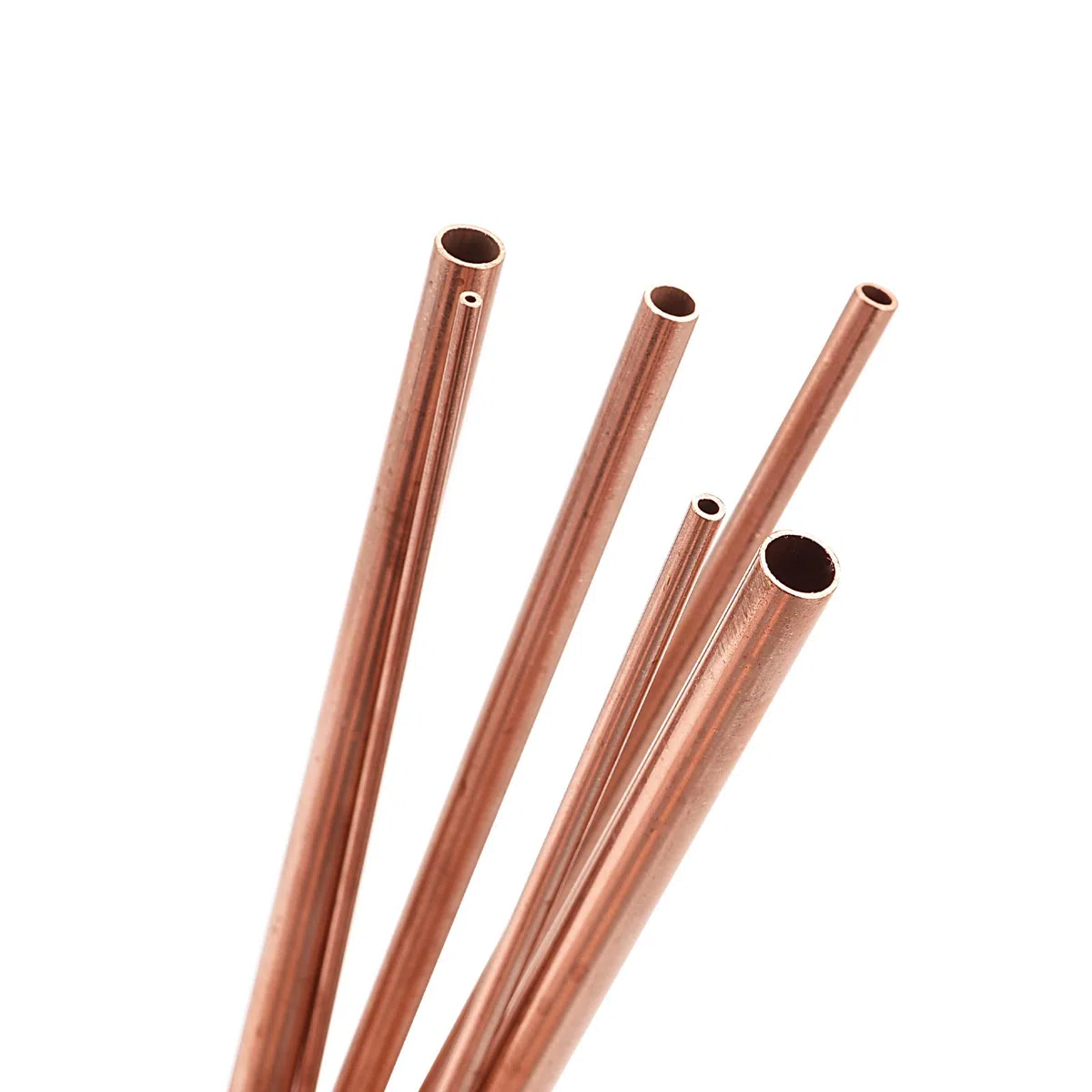 sourcing map Cobre Tubo, 8mm 9mm 10mm 11mm 12mm 13mm OD x 0.5mm Pared Grosor 200mm Longitud Metal Tubo, Paquete de 6
