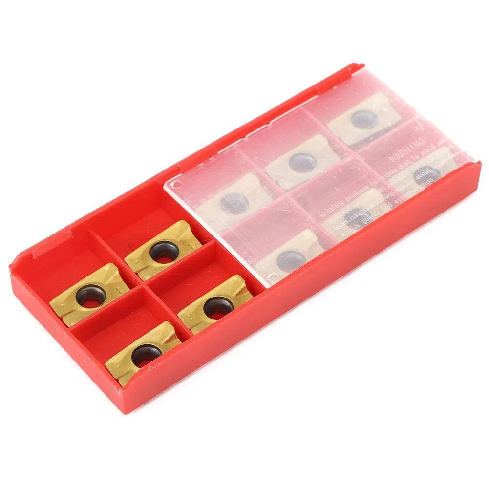 Insertos de carburo de 10 piezas, dureza 15-50HRC APMT1604 Insertos de fresado Insertos de torneado de carburo cementado, insertos de torneado de carburo