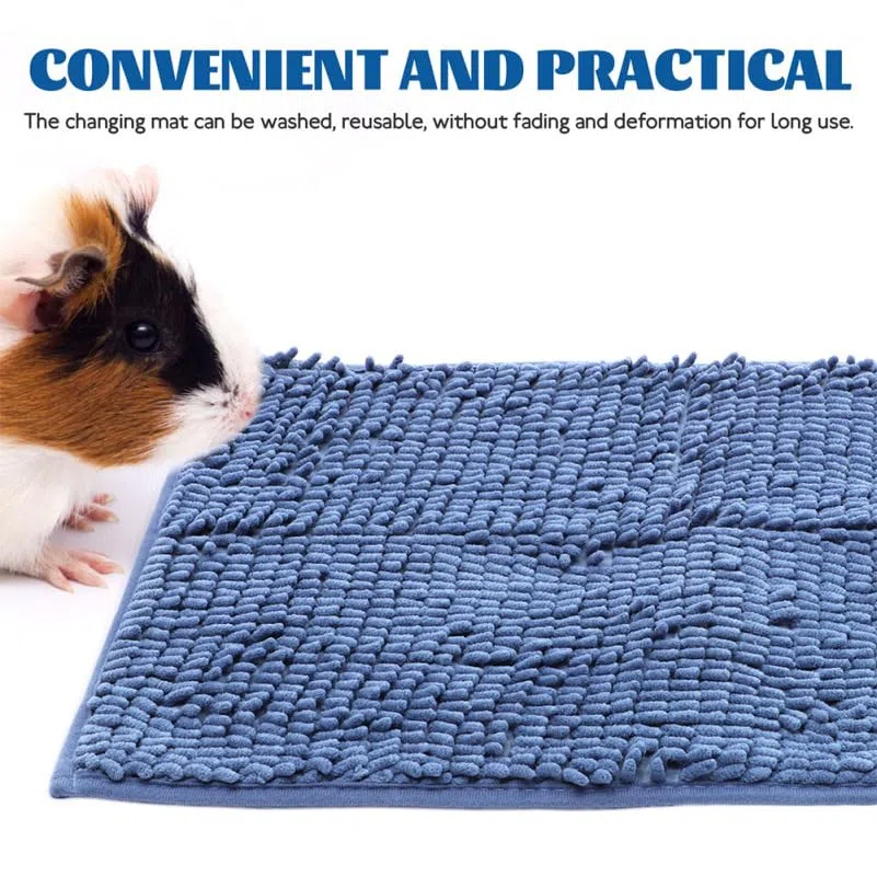 SUPVOX Alfombrilla Lavable para Jaulas De Animales Pequeños 23.62X15.74 Pulgadas Revestimiento Absorbente De Orina Reutilizable Flexible para Entrenamiento Y Cuidado De Cobayas Hámster Y Hurones