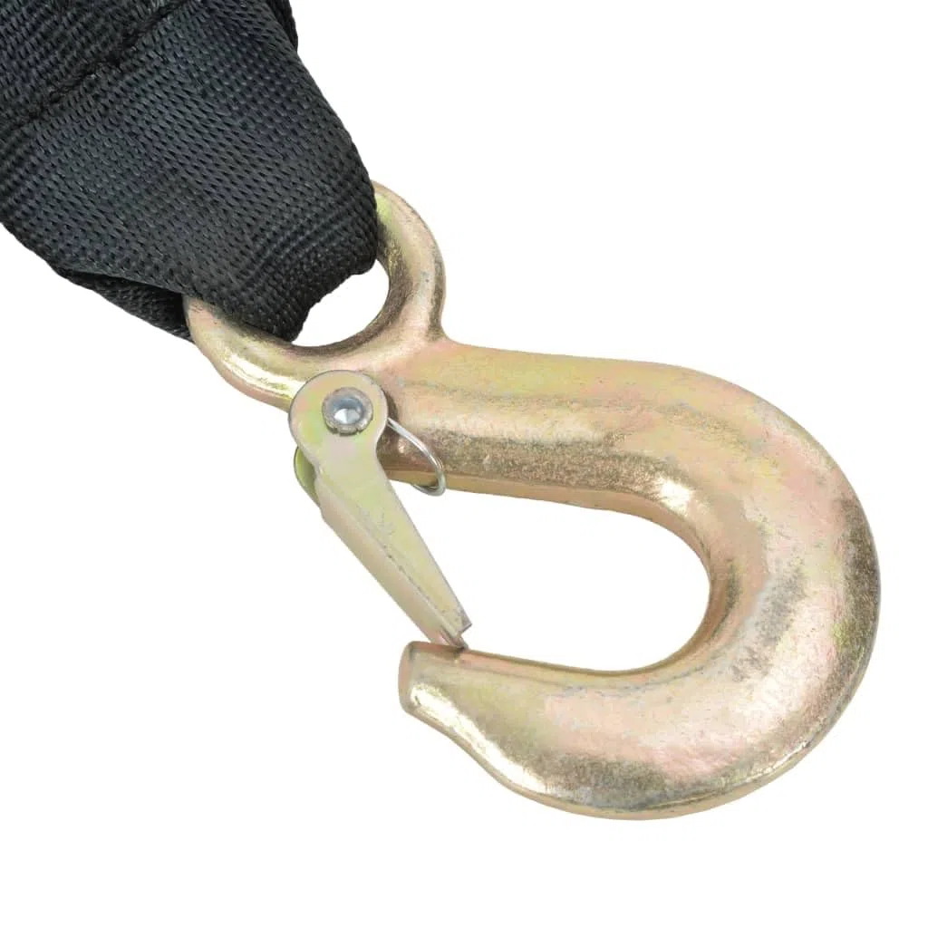 vidaXL Cabestrante Manual con Correa Capacidad de Carga 360kg Manipulación Materiales Construcción Obras Izado y Subidas Objetos Grandes Pesados