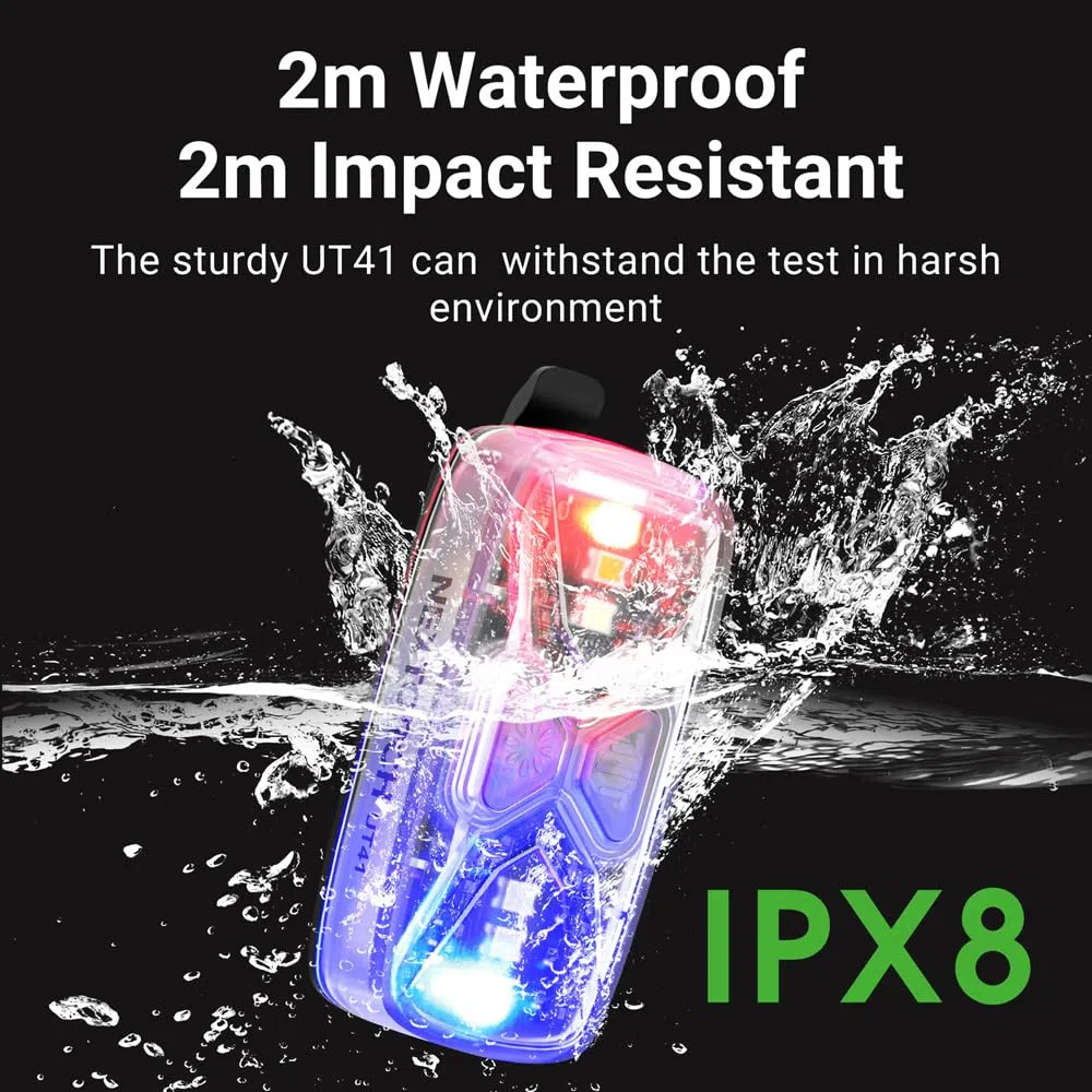 Nextorch IPX8 - Lámpara multifunción de emergencia, seguridad y advertencia, 20 lúmenes UT41
