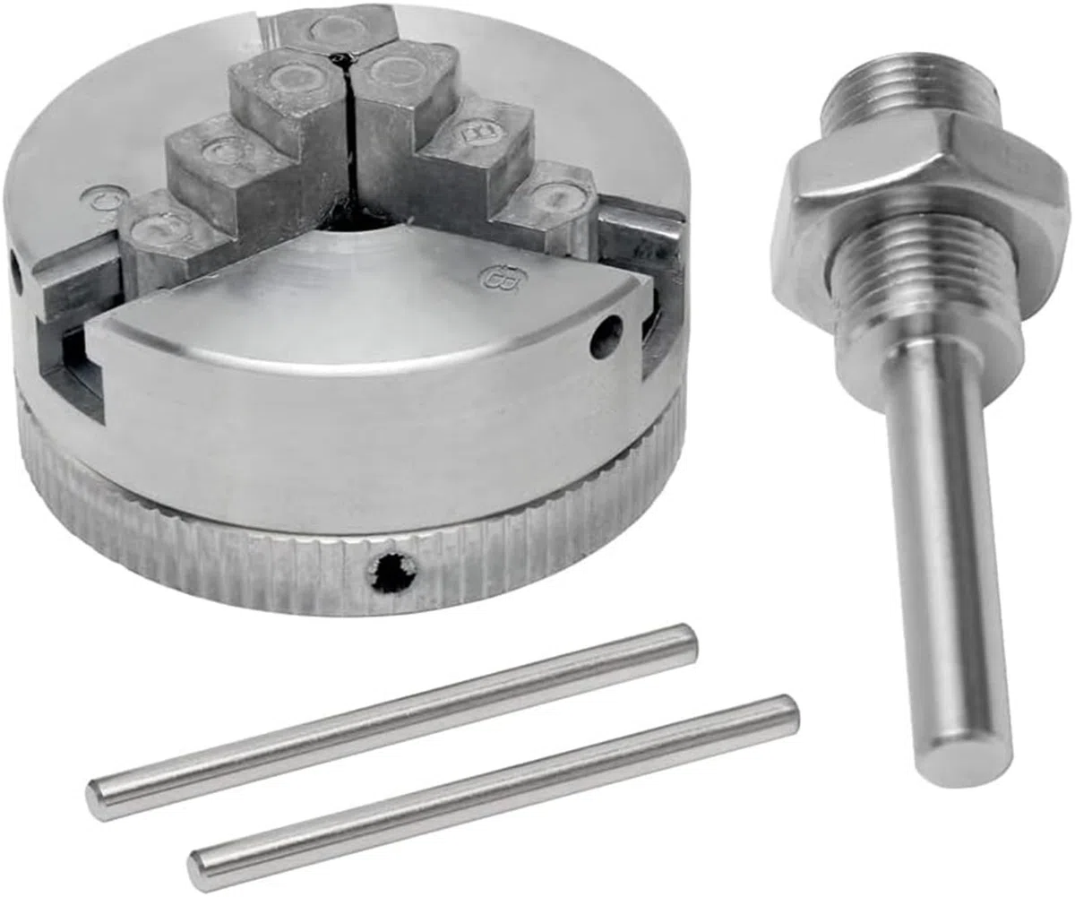Mandril de Tres Mandíbulas,Autocentrado Torno Chuck,Micro Torno Chuck,Mandril de 3 Mordazas,M12*1 Portabrocas de Mano,Herramienta Eléctrica para Mini Mandriles de Torno