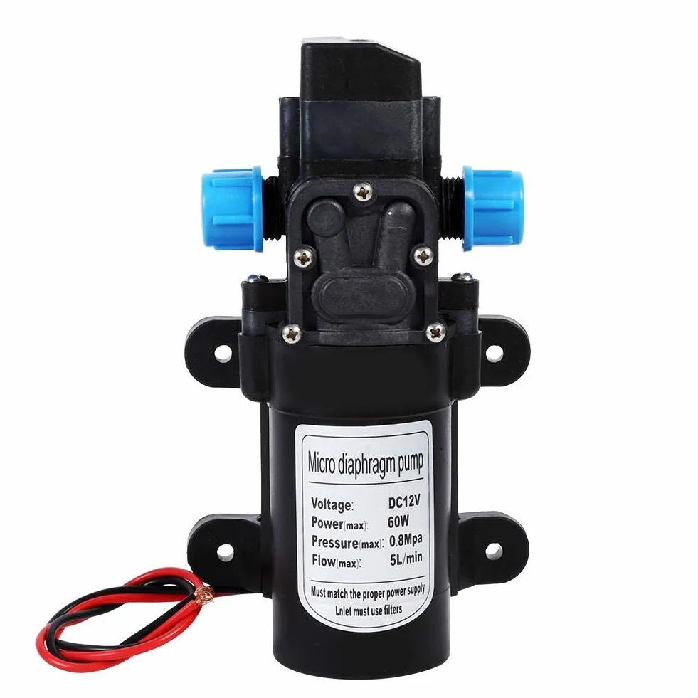 Bomba de agua, bomba de diafragma DC 12V Bomba autocebante Bomba de transferencia para exteriores para rociadores de jardín Ducha
