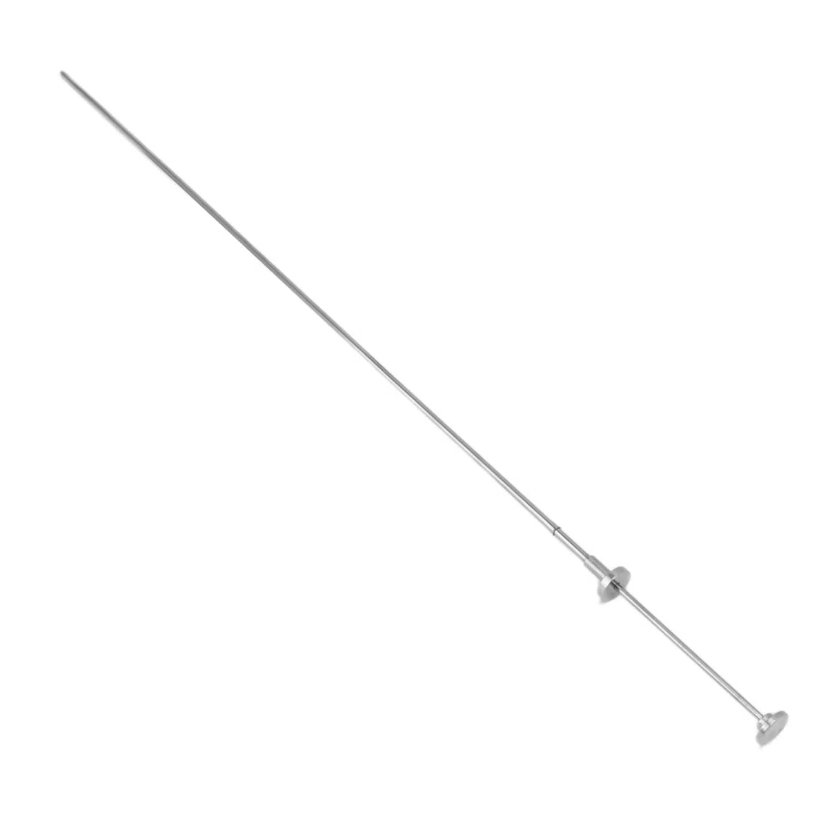 Varilla de Inseminación Artificial, 0.25ml 0.5ml Tubo Universal de Inseminación Bovina con Cierre de Rosca, Acero Inoxidable 304 Tubo Catéter de Varilla de Cría Reutilizable para Granja