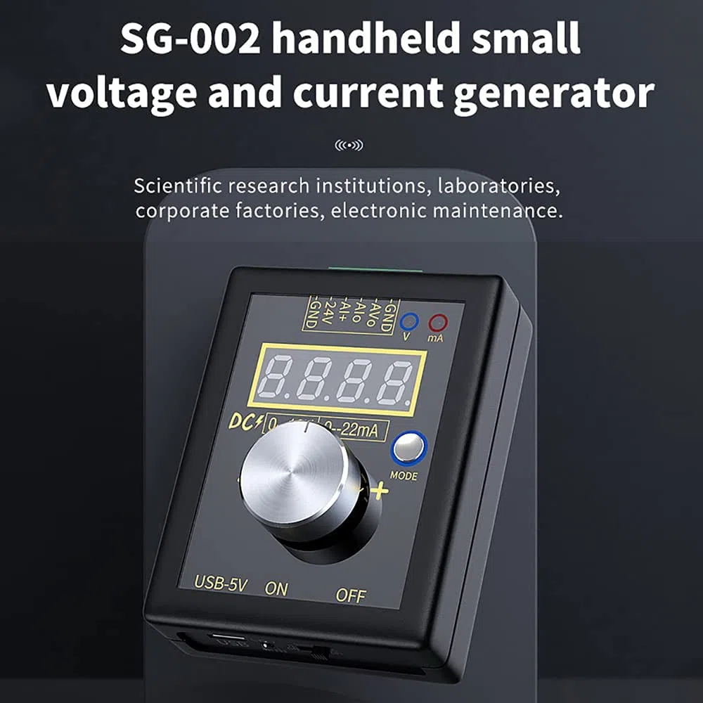 SG-002 digital 0-22mA 0-10V Generador de señal de voltaje Transmisor de corriente Instrumentos de medición electrónicos profesionales