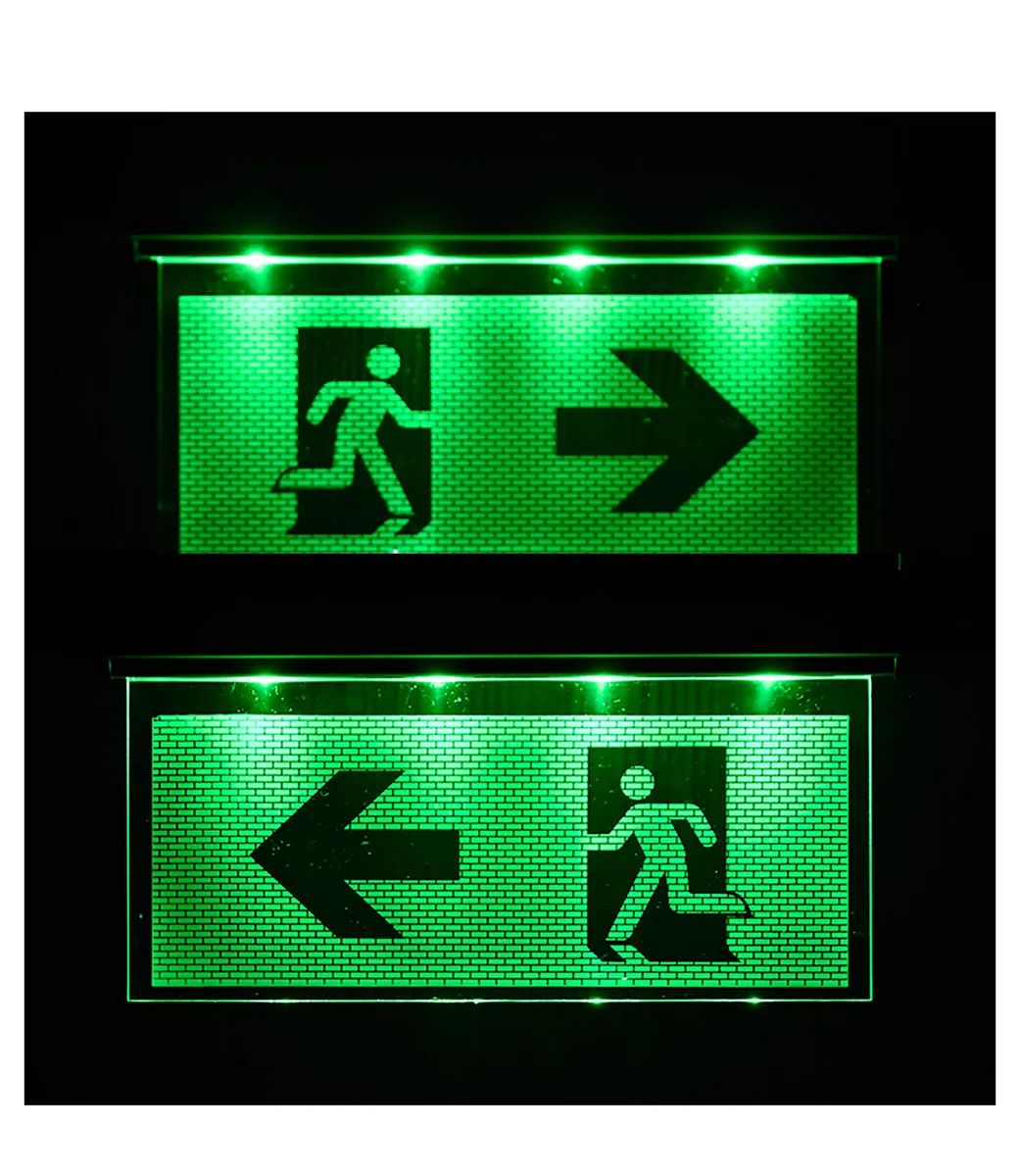 Not lámpara iluminación de emergencia Exit salida de emergencia ext – Luz de emergencia ext Flecha hacia la izquierda/derecha