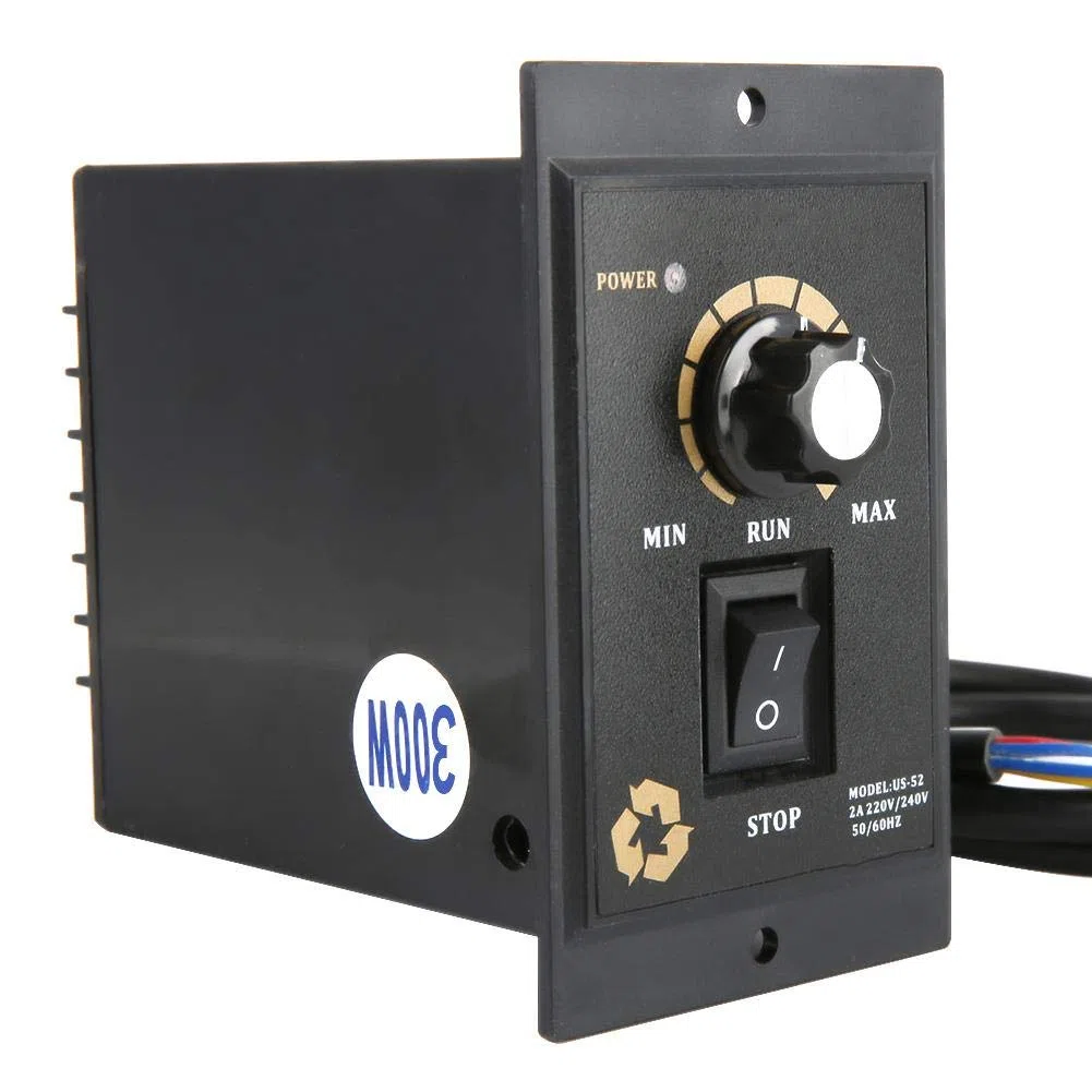 AC 220V 50/60Hz Controlador de Velocidad del Motor 300/400/500W Regulador de Velocidad del Motor EléCtrico(300W)